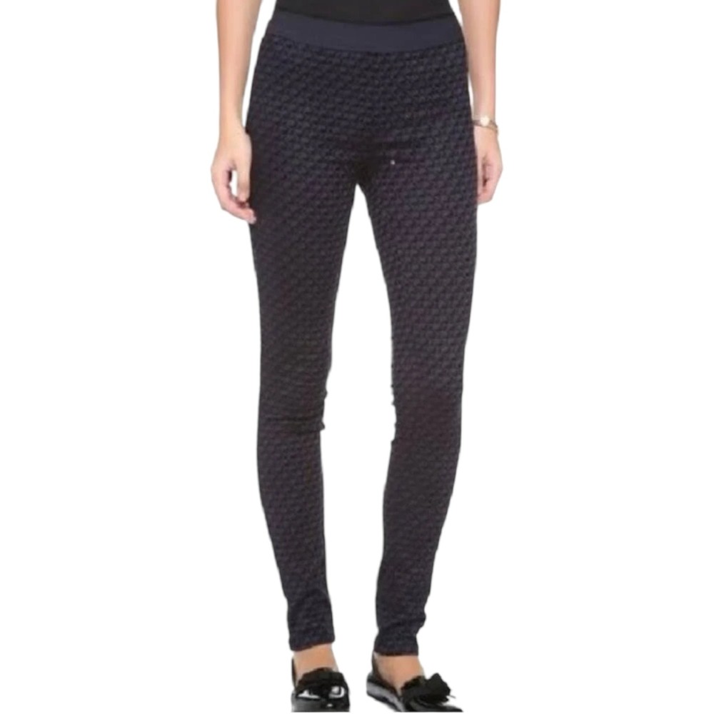 MARC BY MARC JACOBS Prairie Indigo Jacquard Mid-Rise Skinny Pants,  Size US4/W28